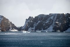 02B Steep Cliffs Guard The Neptunes Bellows Narrow Opening To Deception Island On Quark Expeditions Antarctica Cruise Ship
